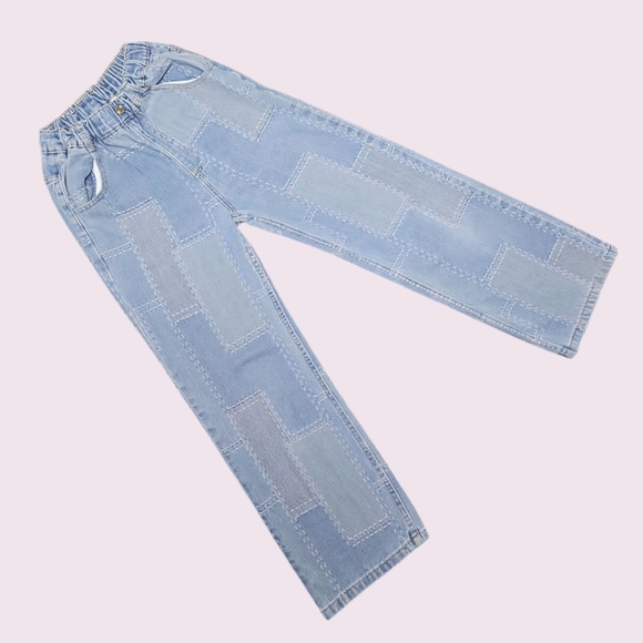Rolanko Girls Light Blue Jeans Size 11/12 - Picture 1 of 6